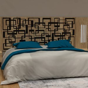 CHAMBRE LABYRINTE MDF PLAQUE CHENE