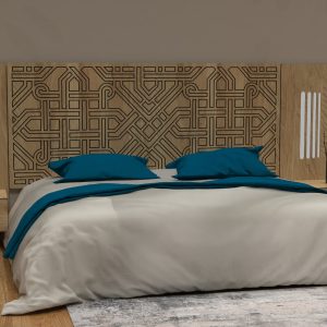 CHAMBRE MANDALORE MDF PLAQUE CHENE