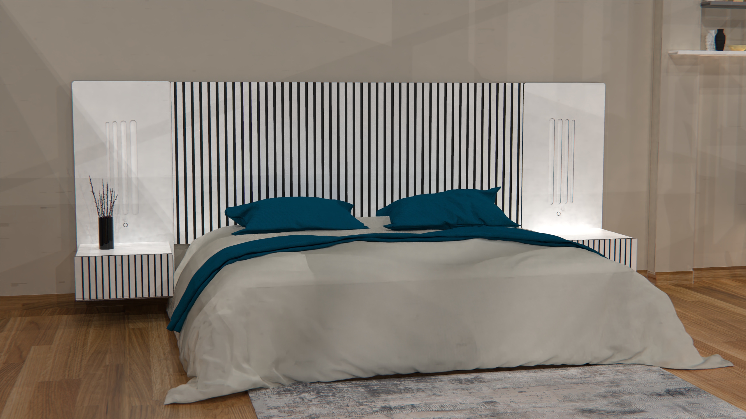 CHAMBRE VERTIGO MDF BLANC 2