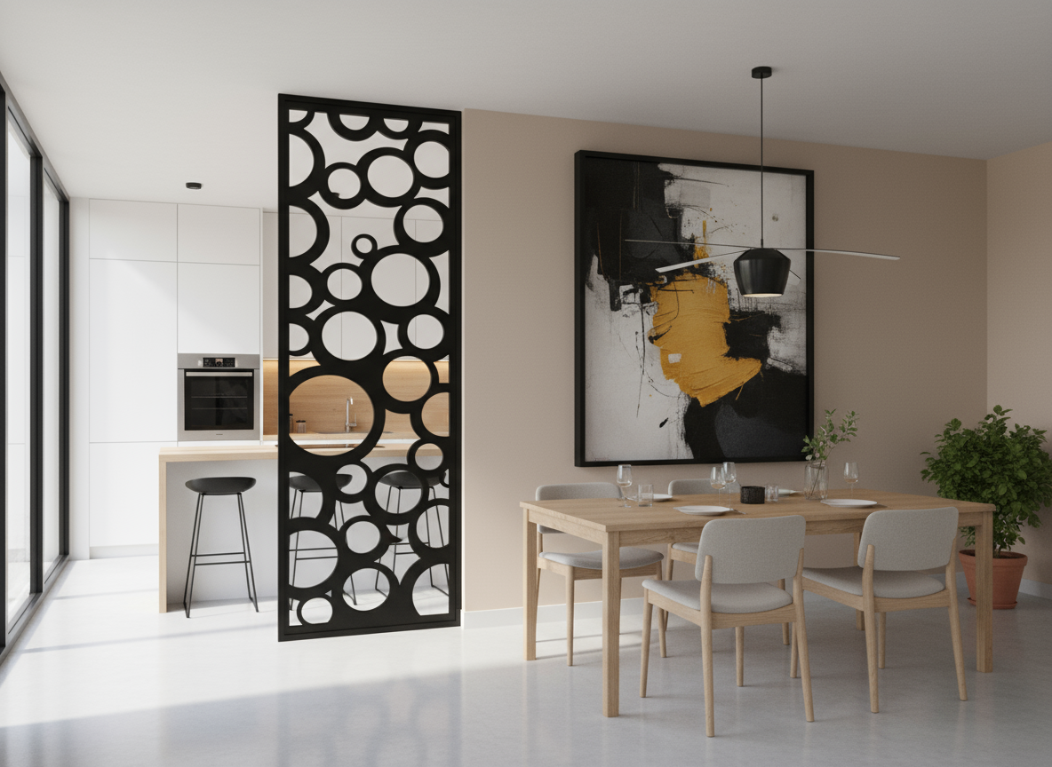 freepik claustra bois ajour qui spare une cuisine et une s 82606